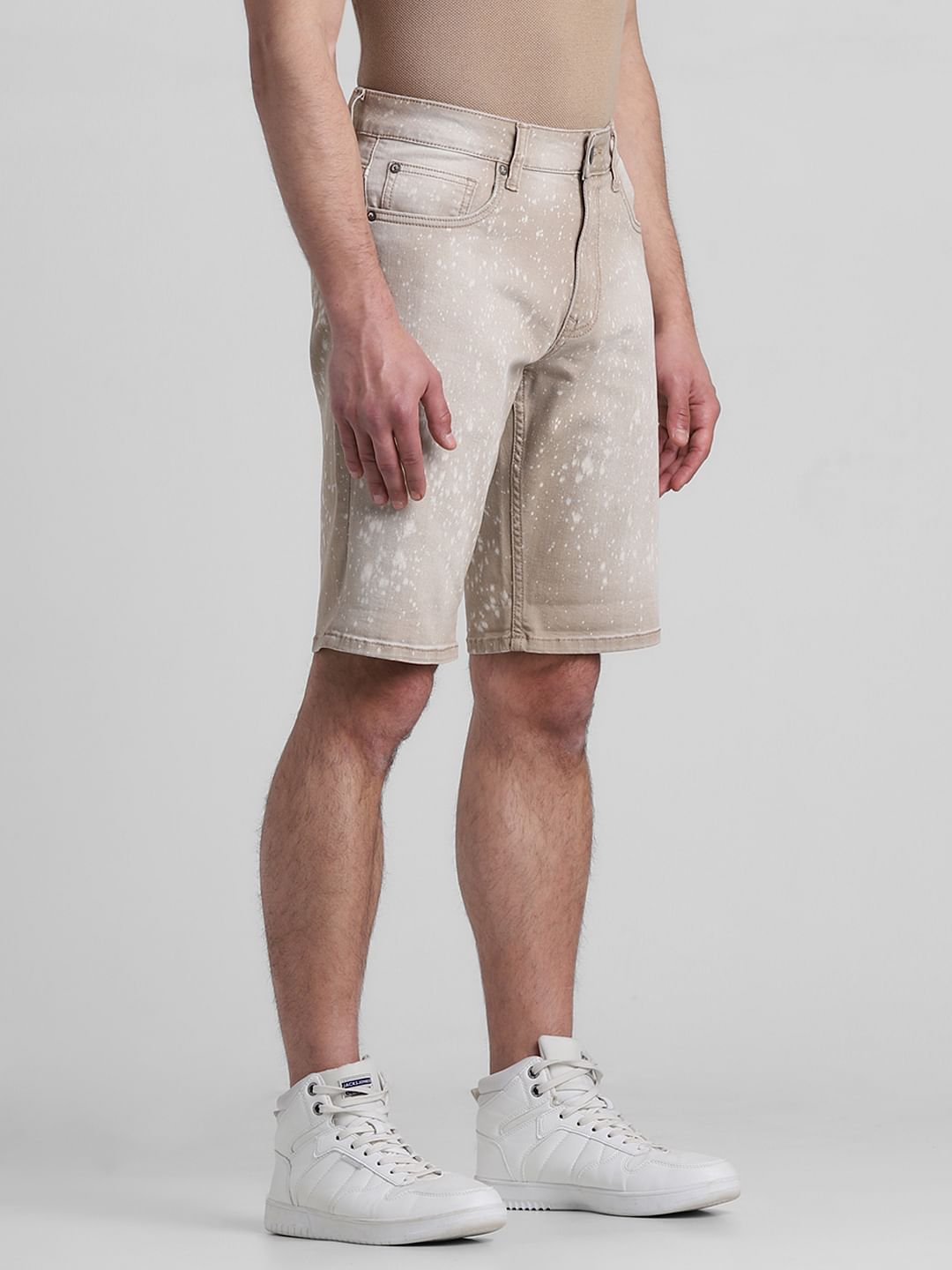 Brown Ombre Co-ord Set Denim Shorts