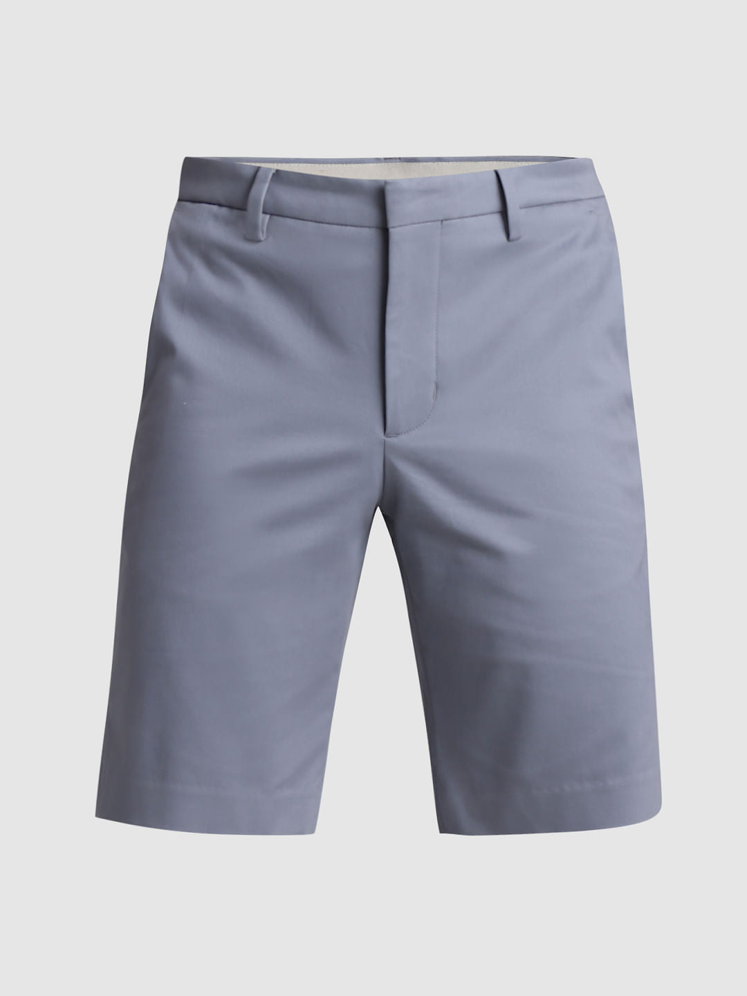 Blue Mid Rise Chino Shorts