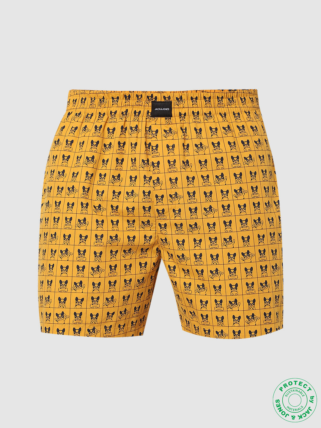 Yellow Printed Boxers