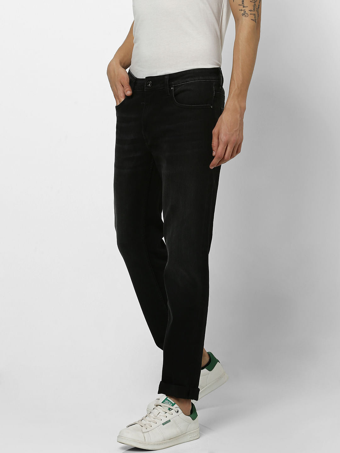 Black Low Rise Ben Skinny Fit Jeans