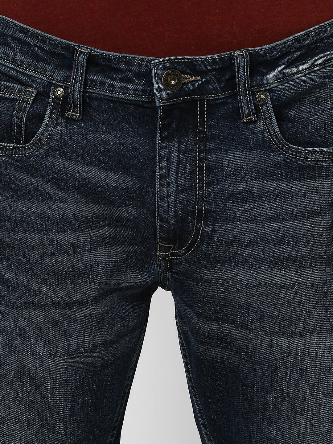 Dark Blue Low Rise Ben Skinny Fit Jeans
