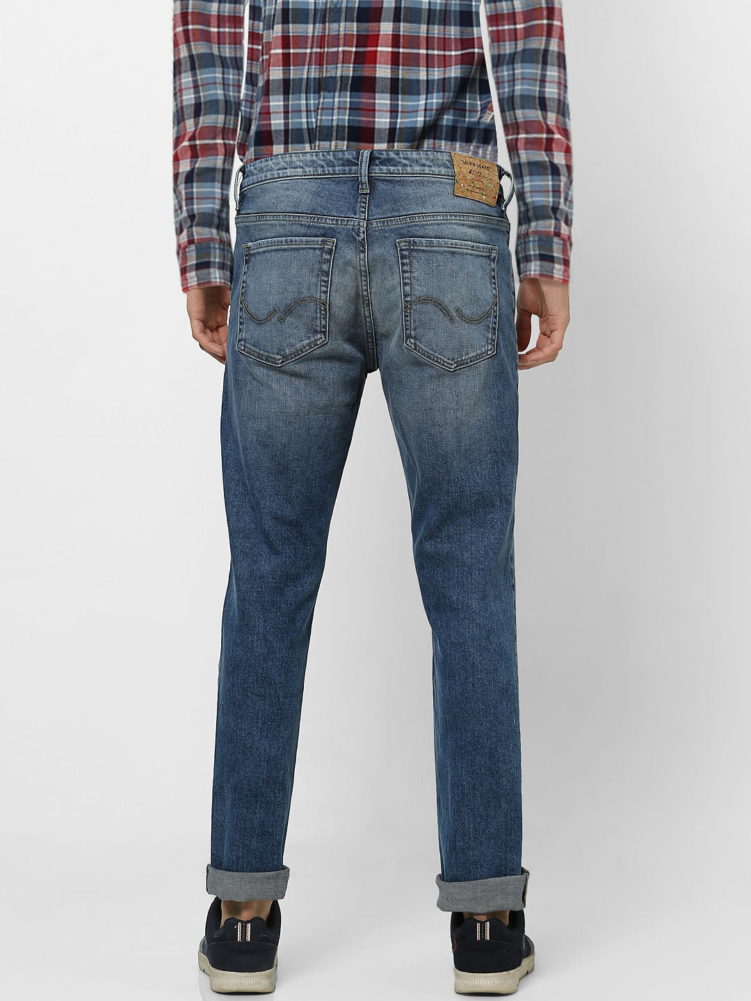 Light Blue Low Rise Ben Washed Skinny Fit Jeans