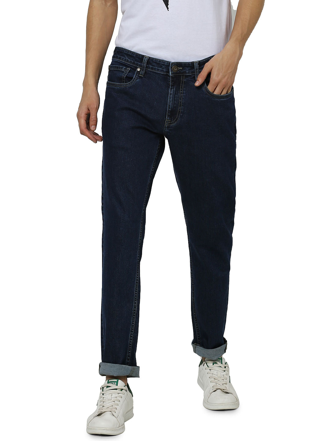 Blue Low Rise Glenn Slim Fit Jeans