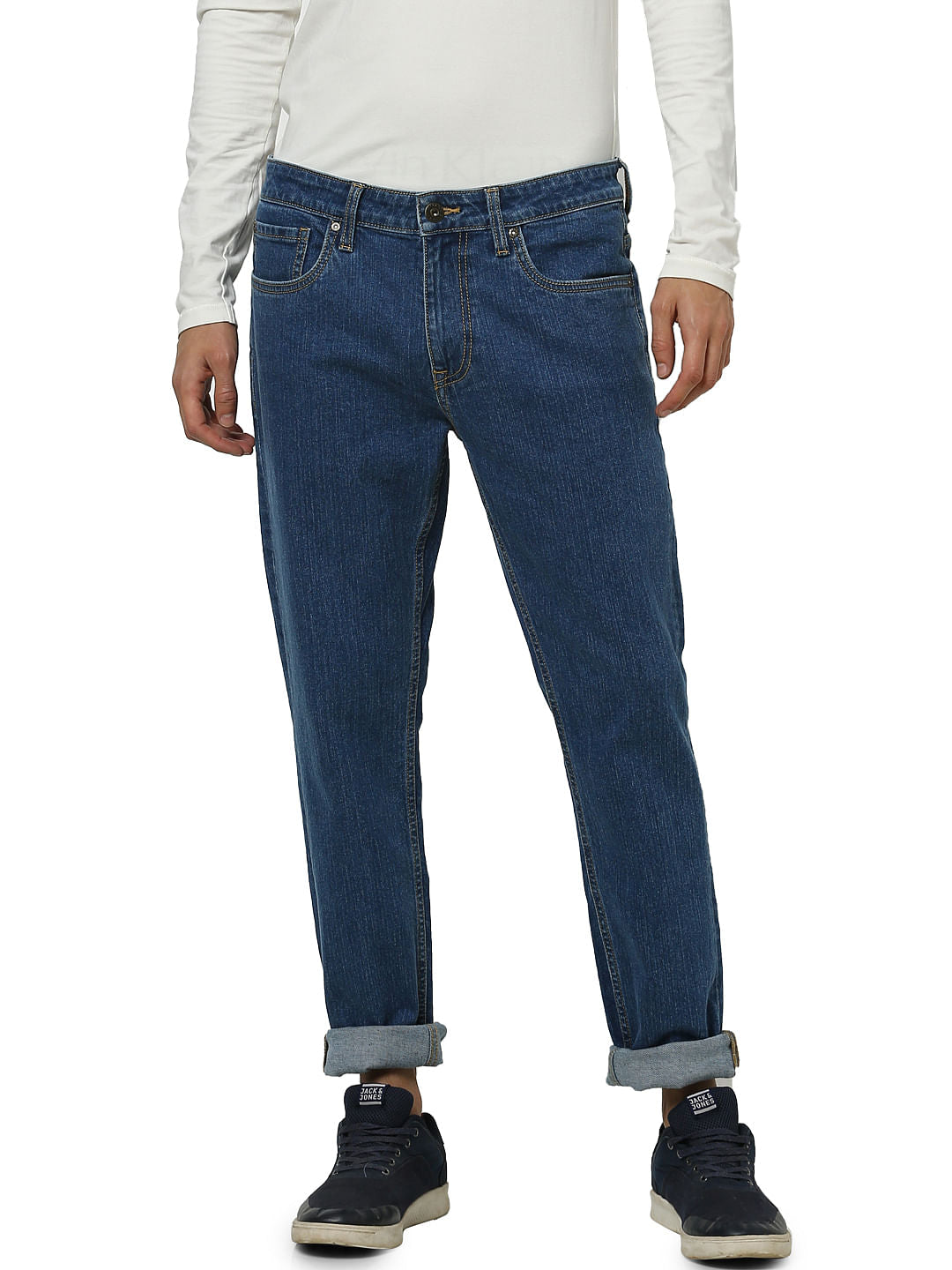 Blue Low Rise Glenn Slim Fit Jeans