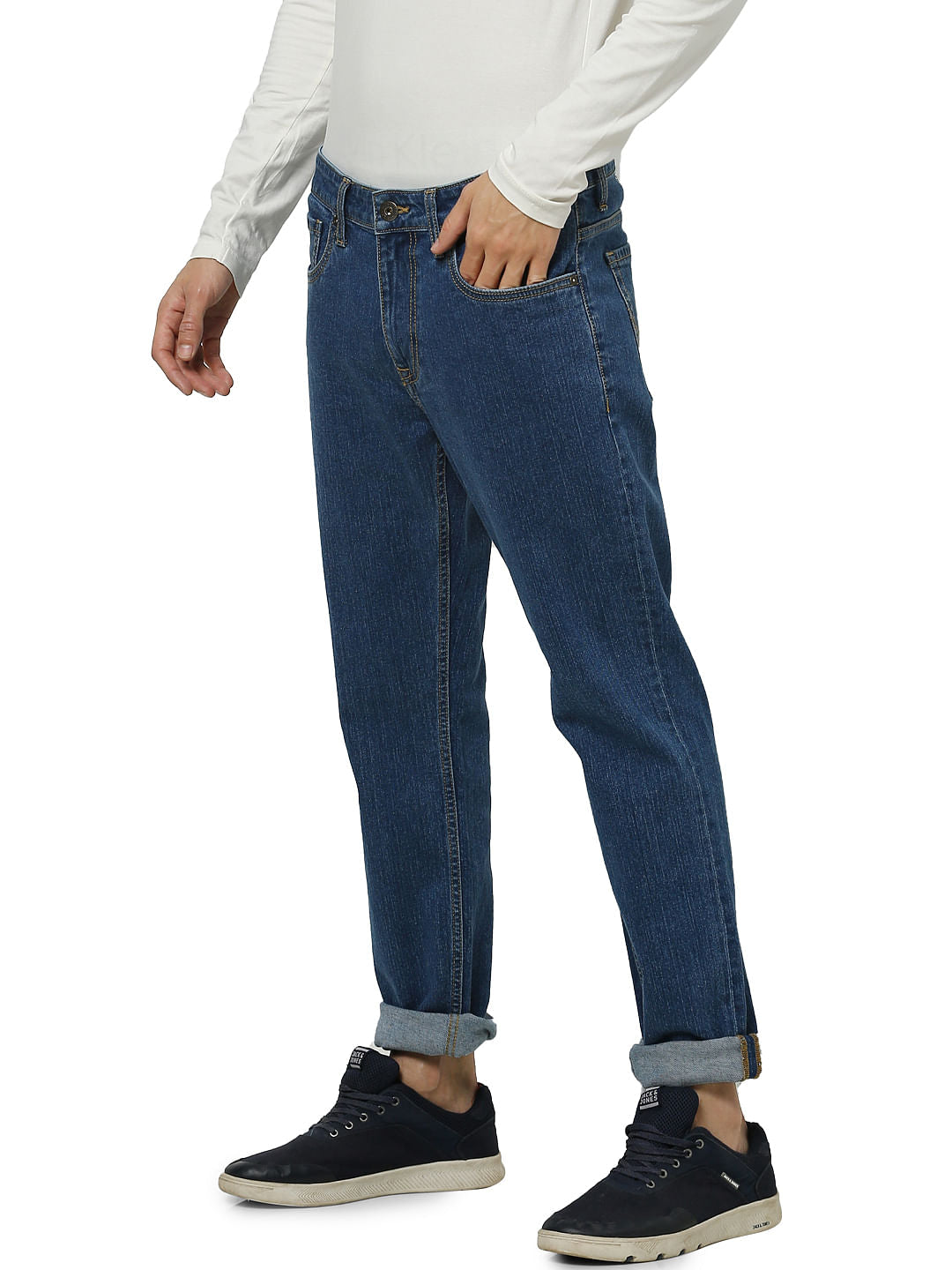 Blue Low Rise Glenn Slim Fit Jeans