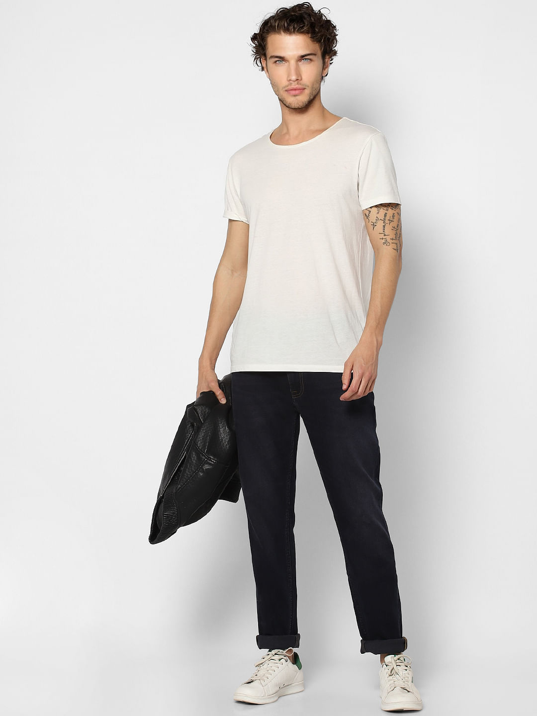 Black Low Rise Glenn Slim Fit Jeans