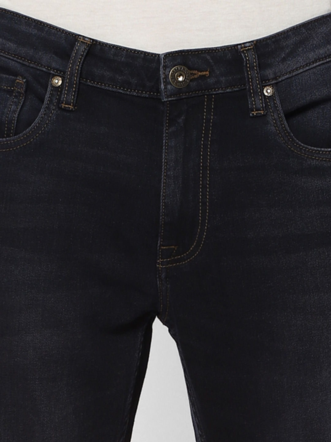 Black Low Rise Glenn Slim Fit Jeans