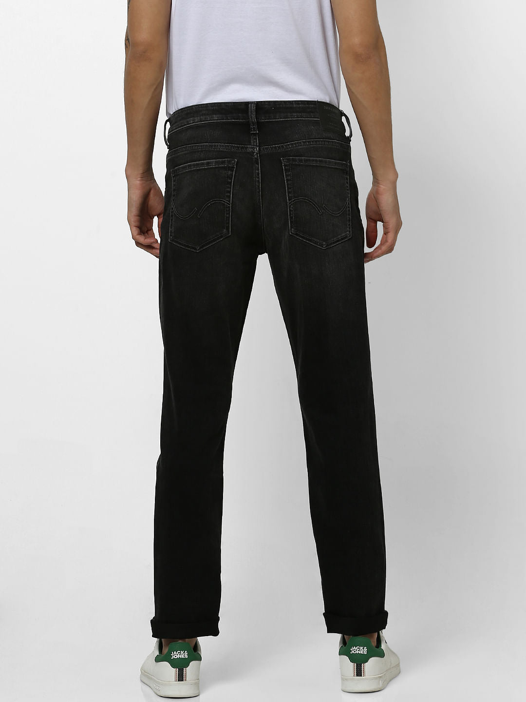 Black Low Rise Glenn Slim Fit Jeans