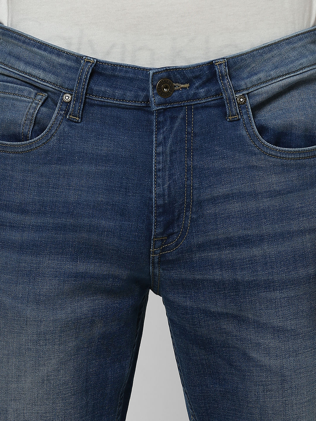 Dark Blue Low Rise Glenn Slim Fit Jeans