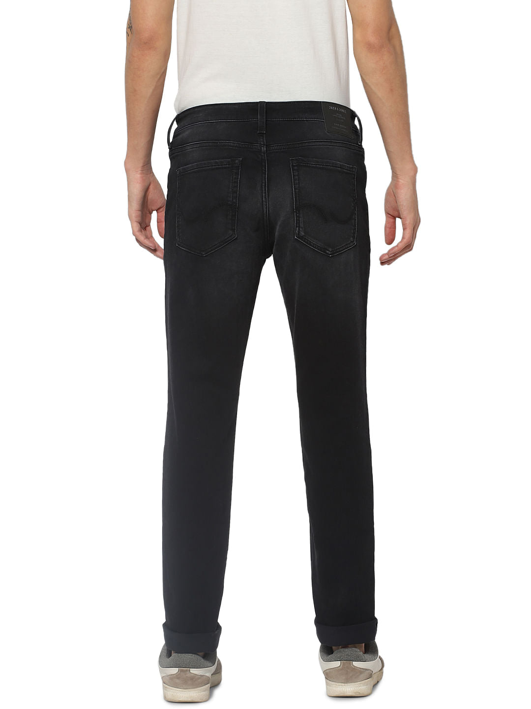 Black Low Rise Glenn Slim Fit Jeans