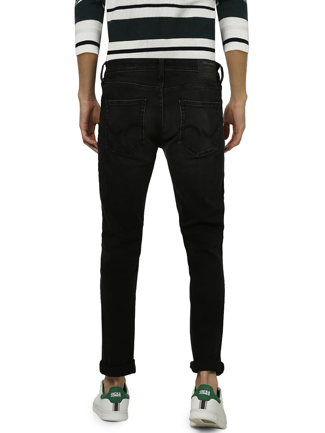 Black Low Rise Tim Anti Fit Jeans