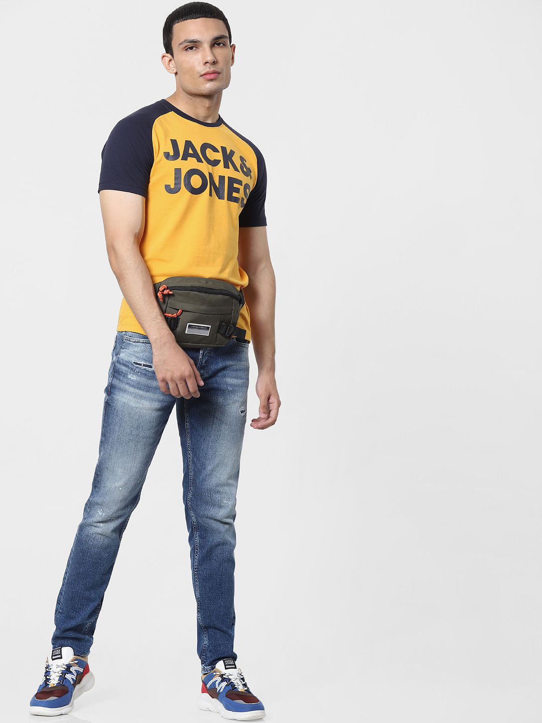 Blue Low Rise Glenn Slim Fit Jeans