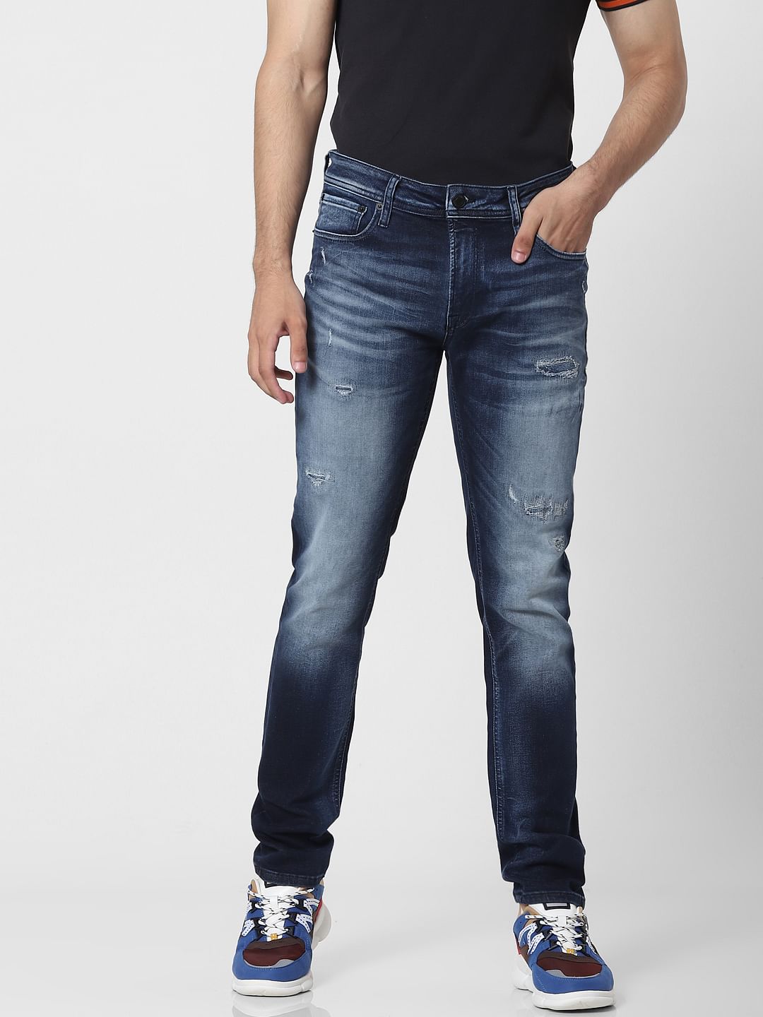 Blue Low Rise Ben Skinny Jeans