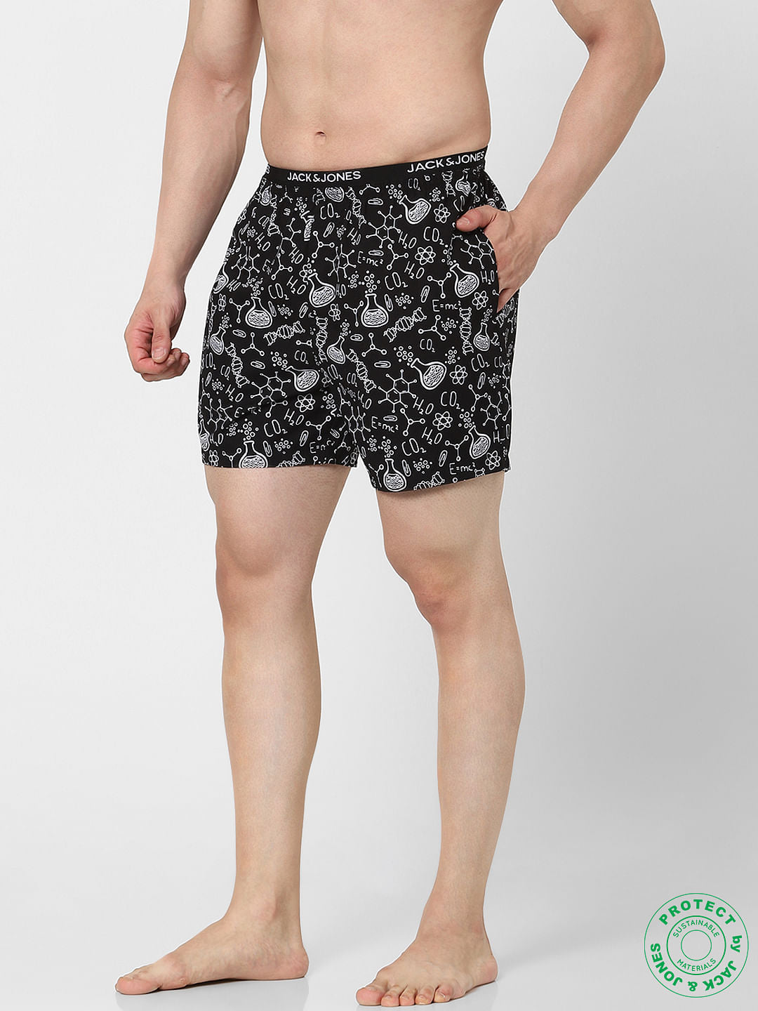 Black Lab Print Boxers