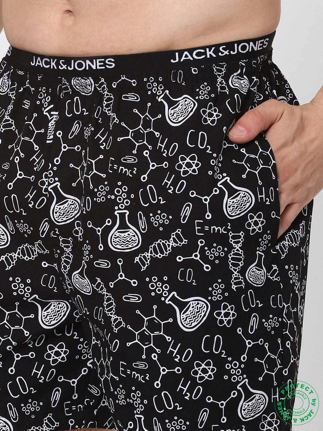 Black Lab Print Boxers