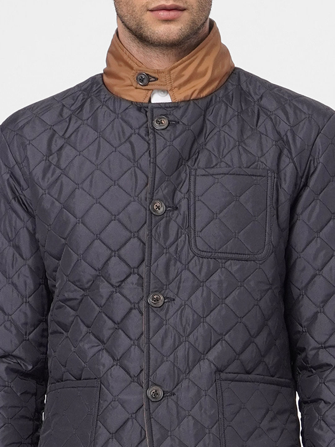 Black & Brown Reversible Puffer Jacket