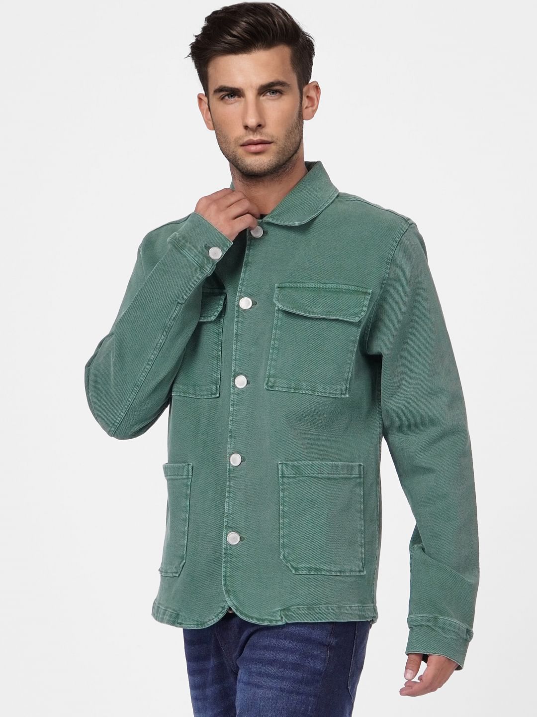 Green Denim Jacket