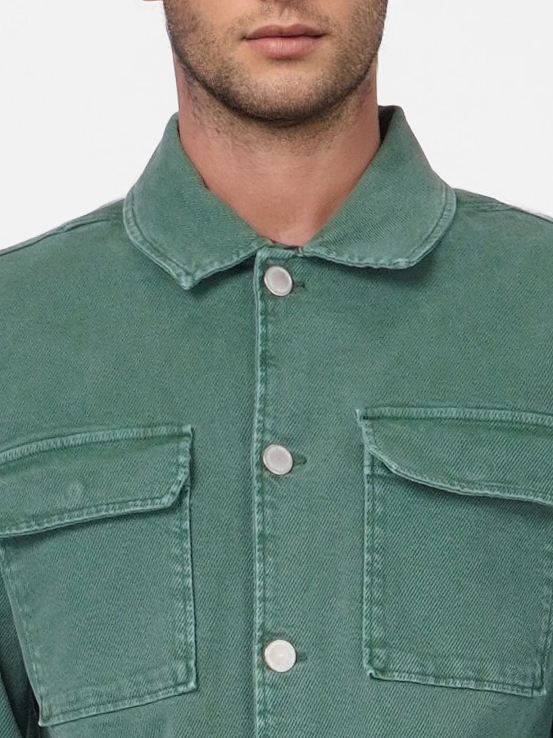 Green Denim Jacket