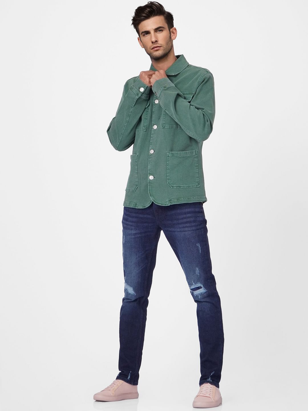 Green Denim Jacket