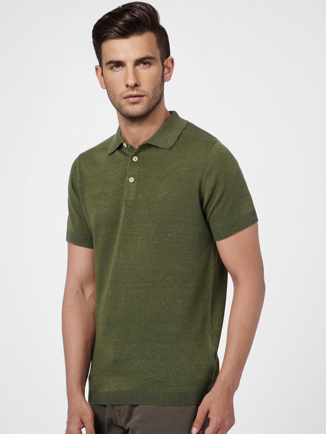 Green Knitted Polo