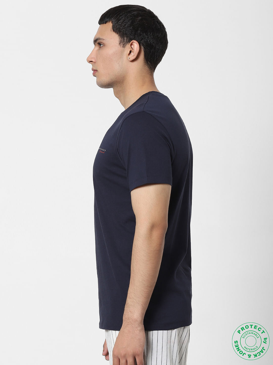 Navy Blue Crew Neck T-shirt