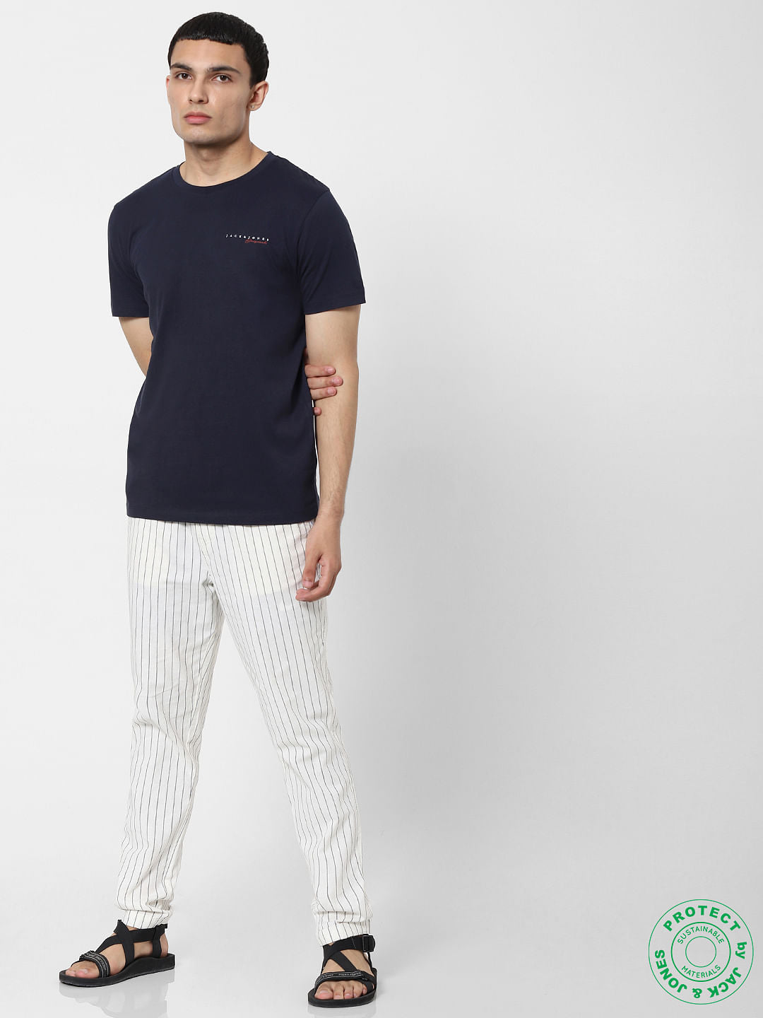 Navy Blue Crew Neck T-shirt