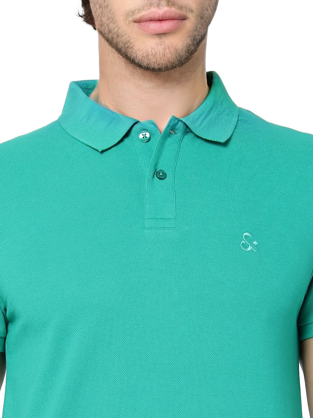 Green Polo Neck T-shirt