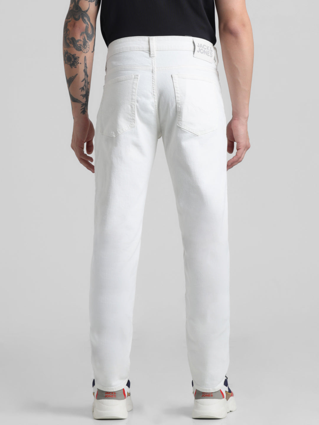 Glenn Slim Fit Low rise Stretch Jeans - White
