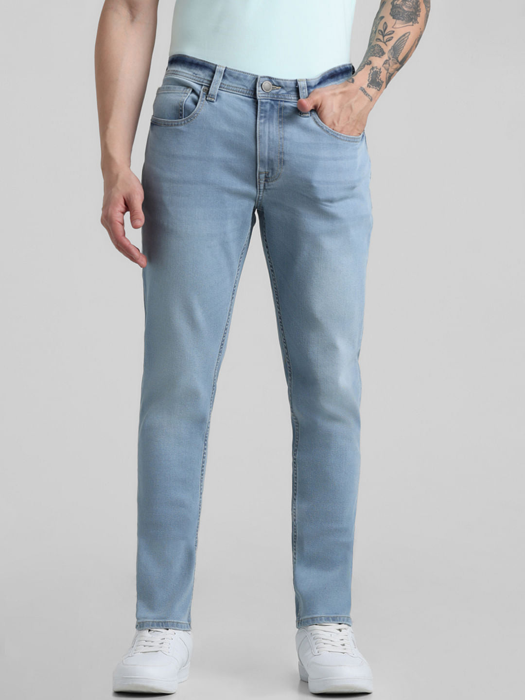 Light Blue Low Rise Glenn Slim Fit Jeans