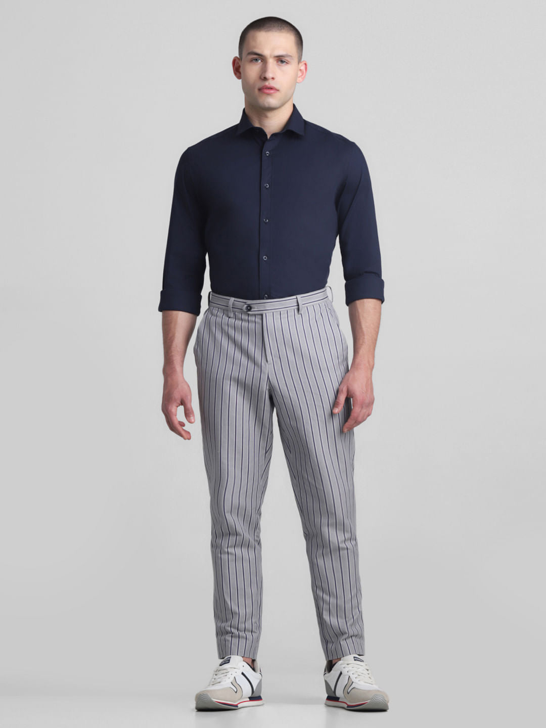 Navy Blue Full Sleeves Shirt