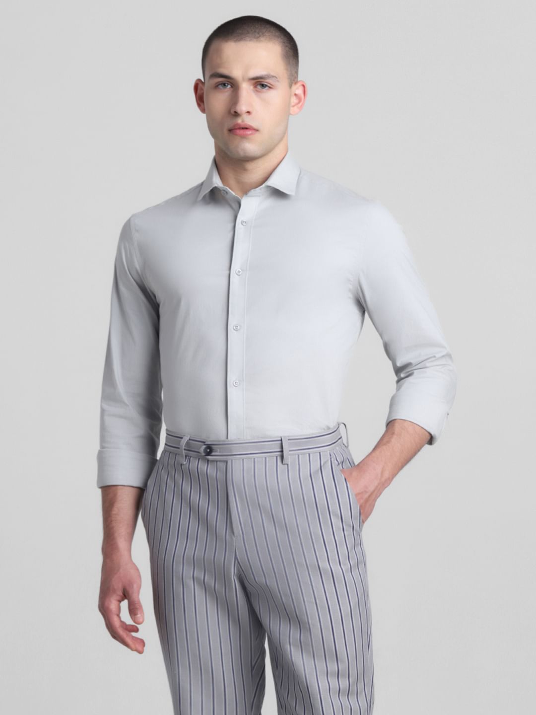 Light Blue Full Sleeves Formal Shirt