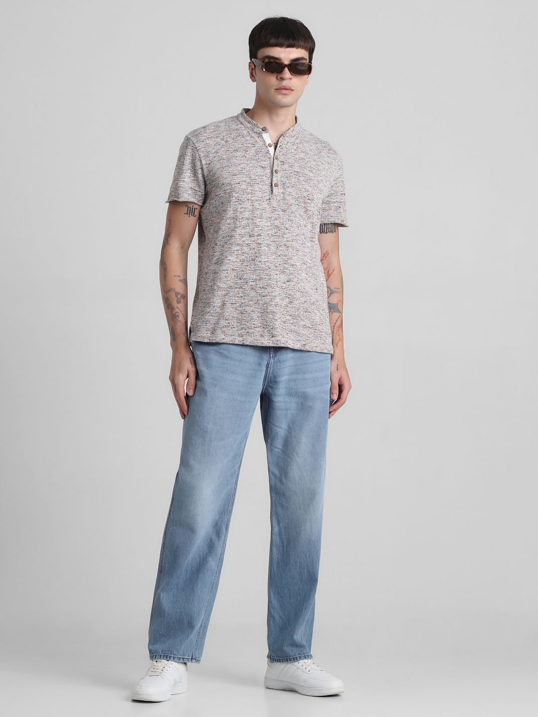 Light Blue High Rise Dario Loose Fit Jeans