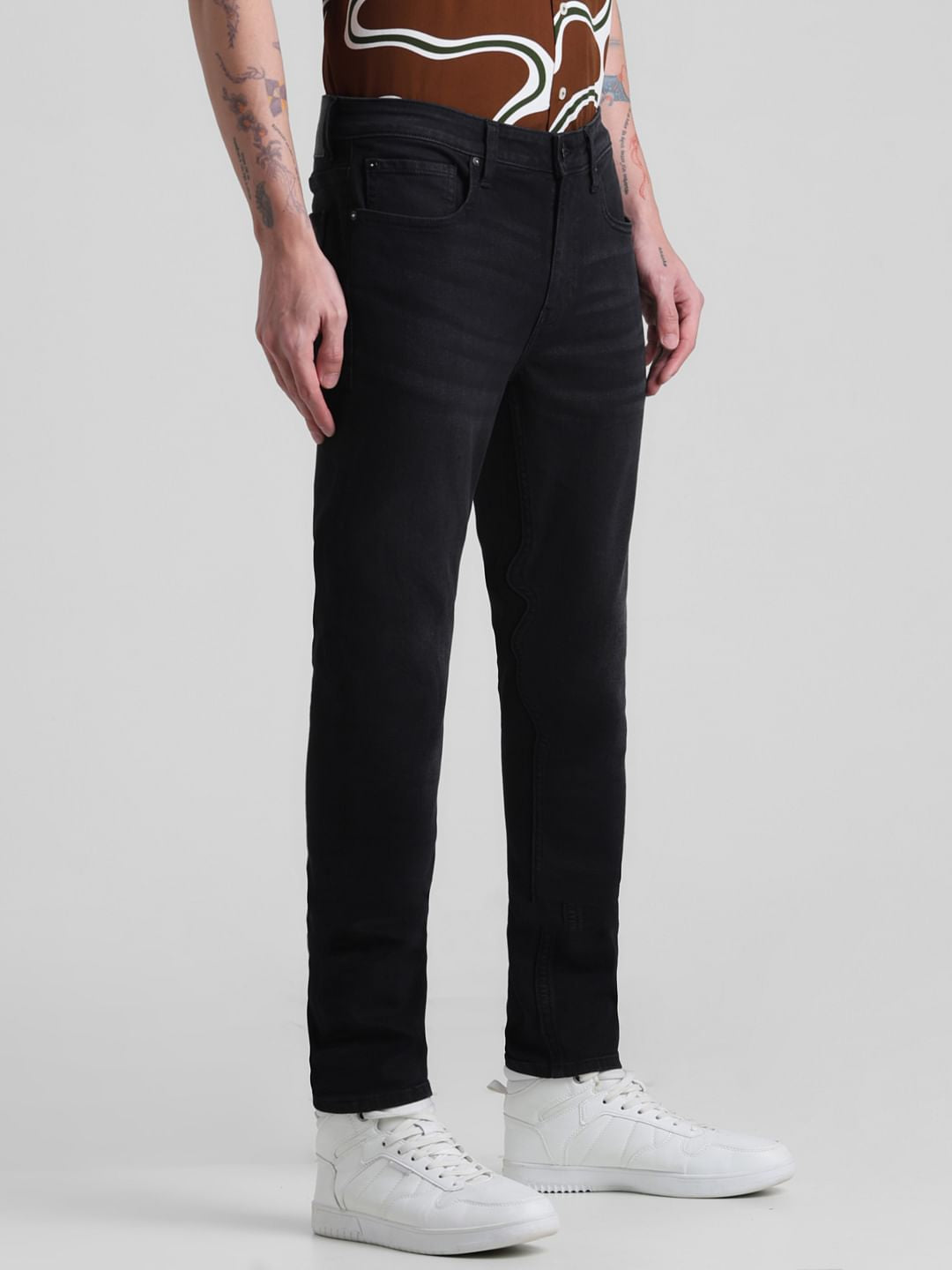 Black Low Rise Liam Skinny Jeans