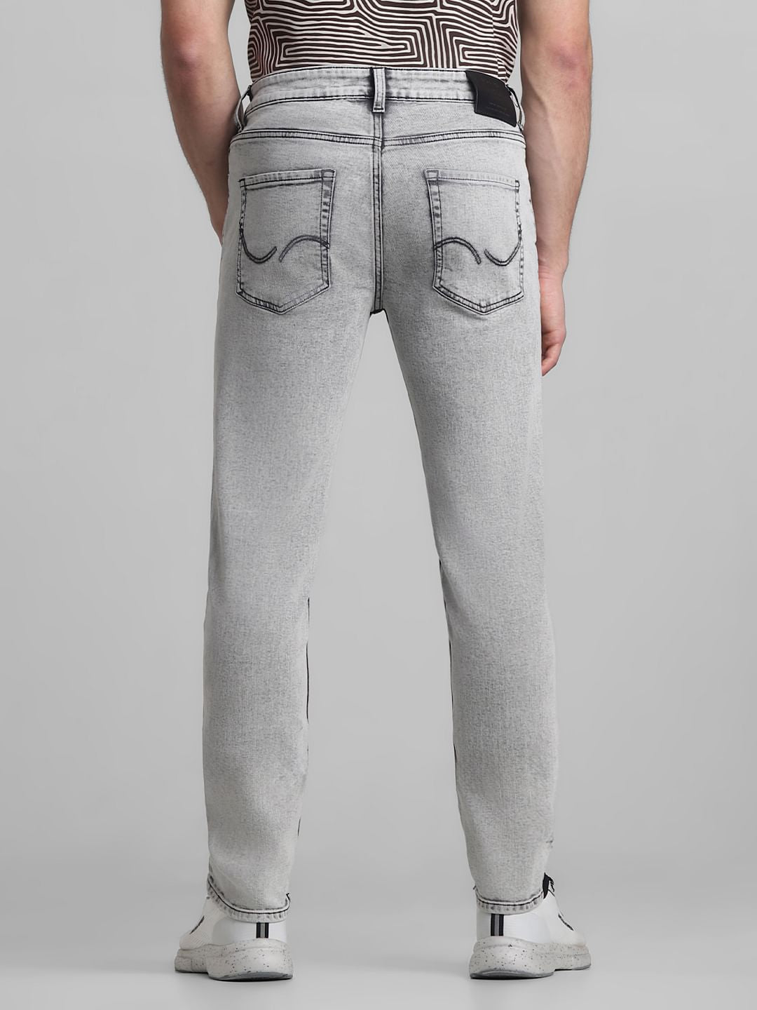 Grey Low Rise Tim Slim Fit Jeans