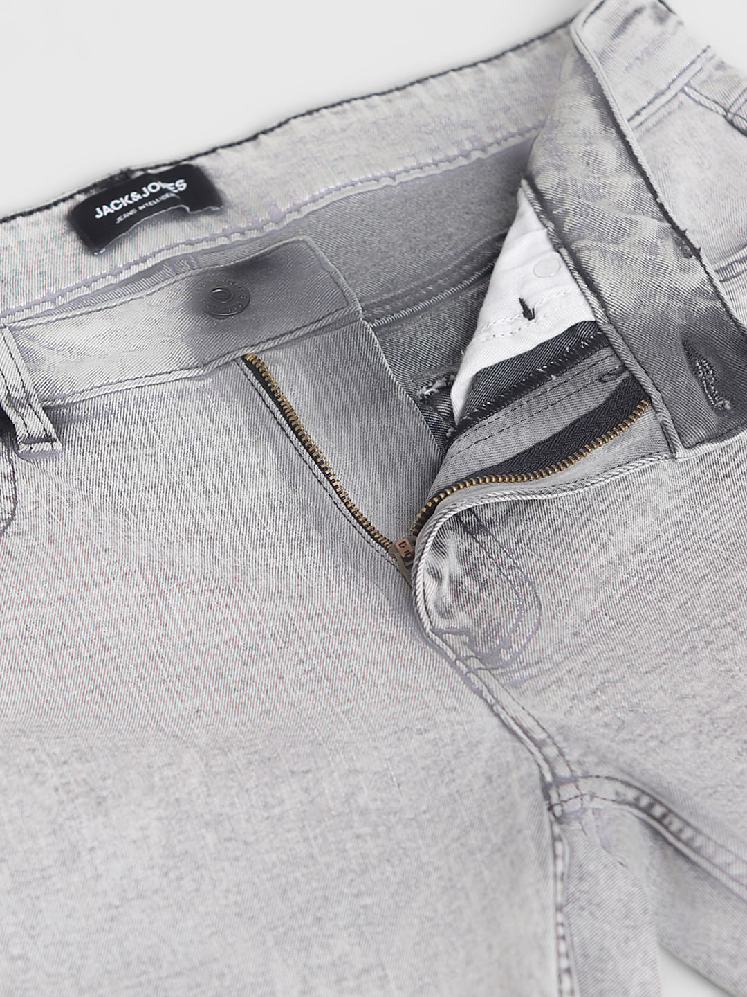 Grey Low Rise Tim Slim Fit Jeans