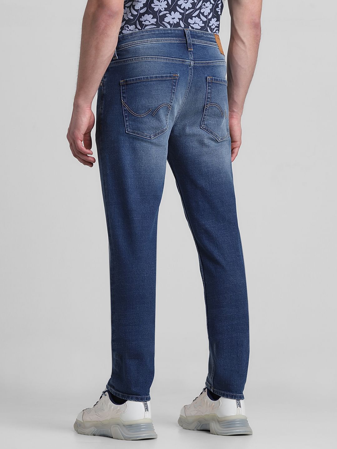 Blue Low Rise Tim Slim Fit Jeans