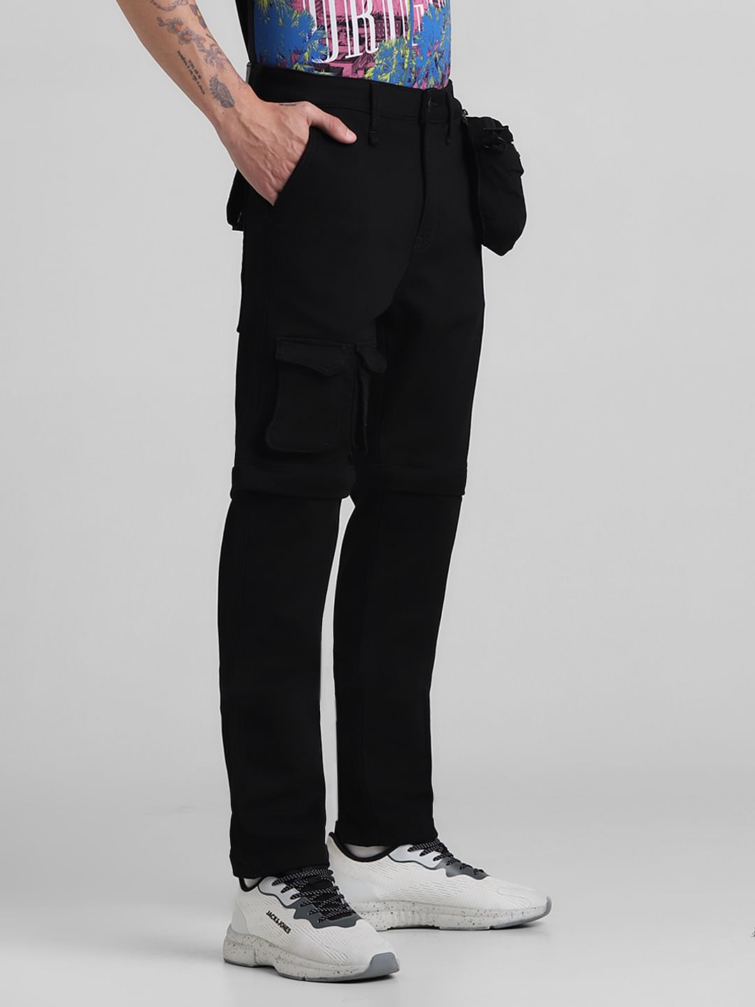 Black Low Rise Multi-Style Anti Fit Jeans