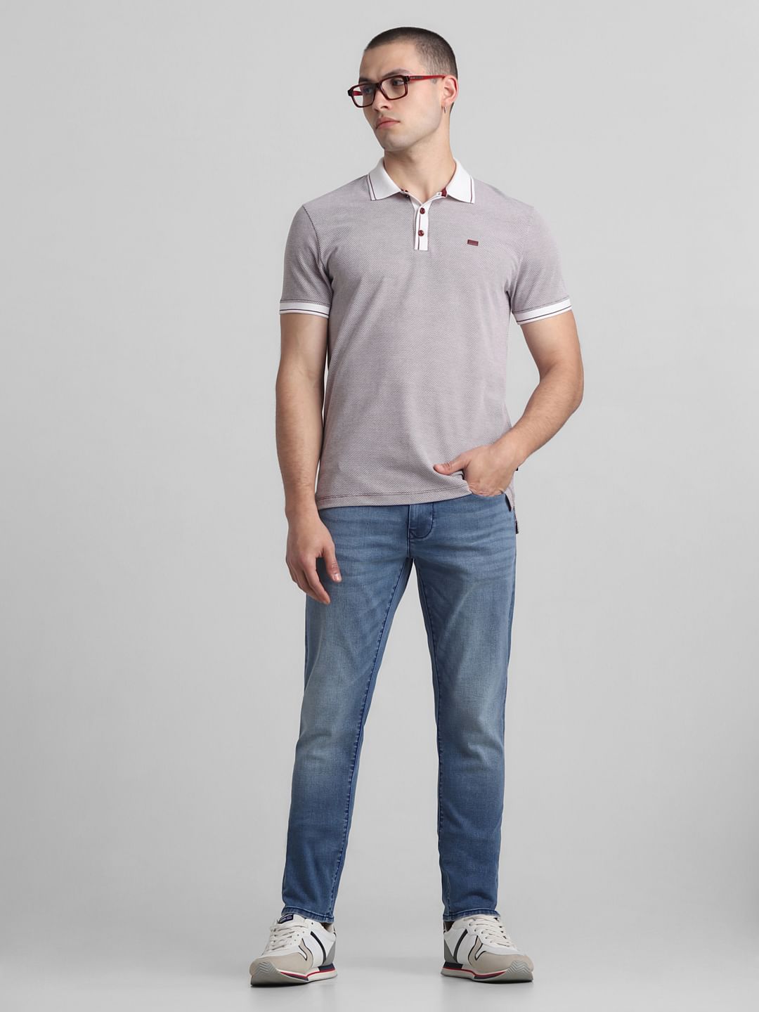 Light Blue Low Rise Glenn Slim Fit Jeans