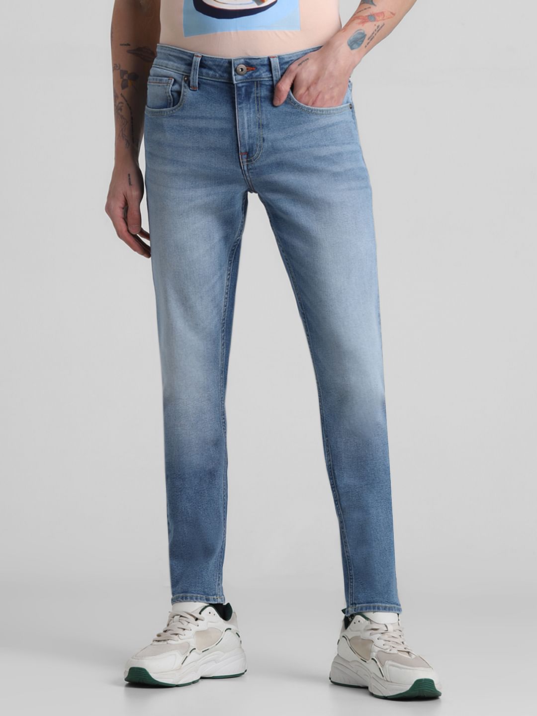 Light Blue Low Rise Glenn Slim Fit Jeans