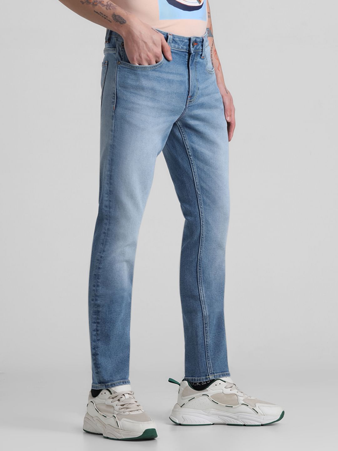 Light Blue Low Rise Glenn Slim Fit Jeans
