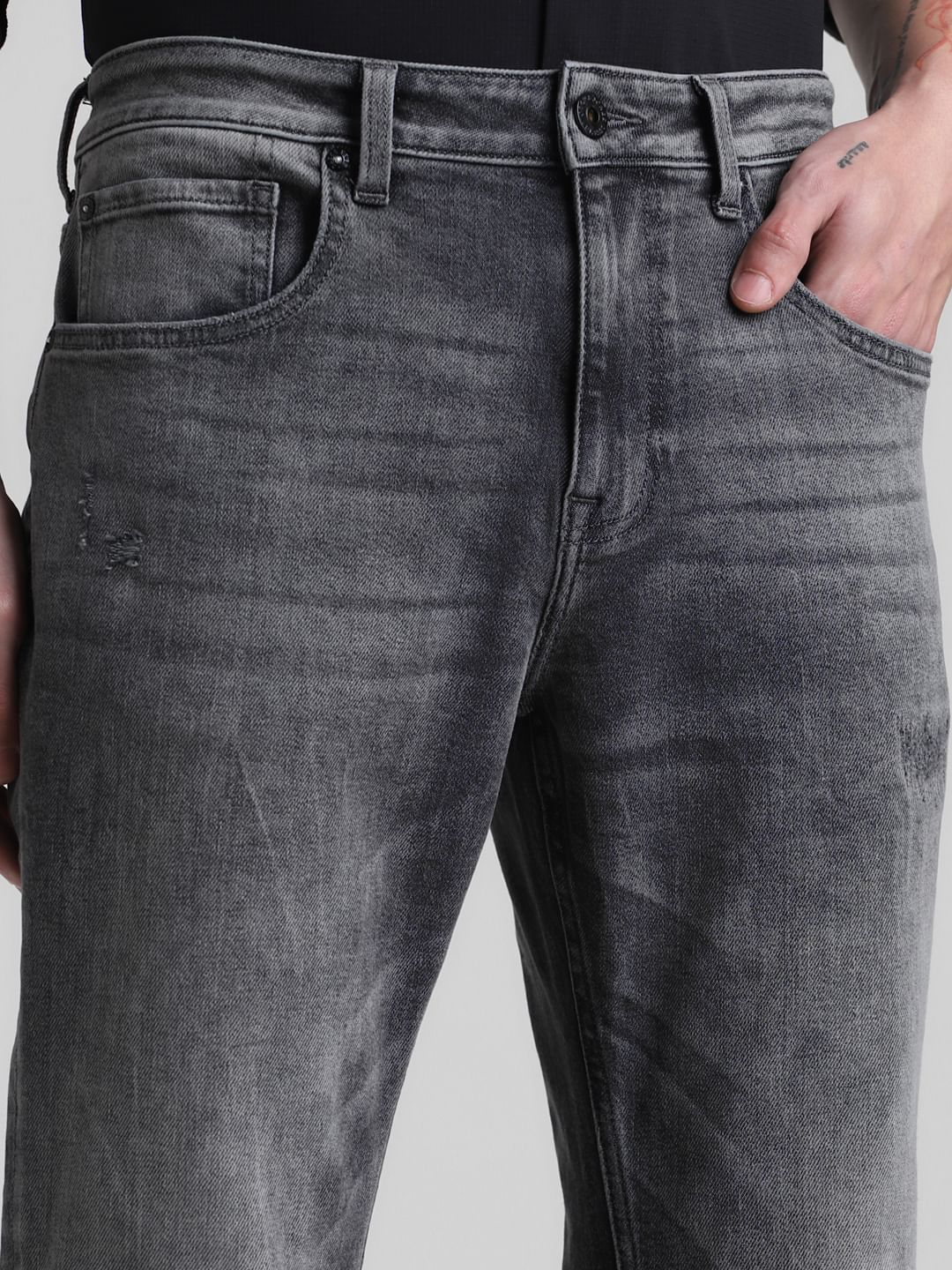 Grey High Rise Ray Bootcut Jeans