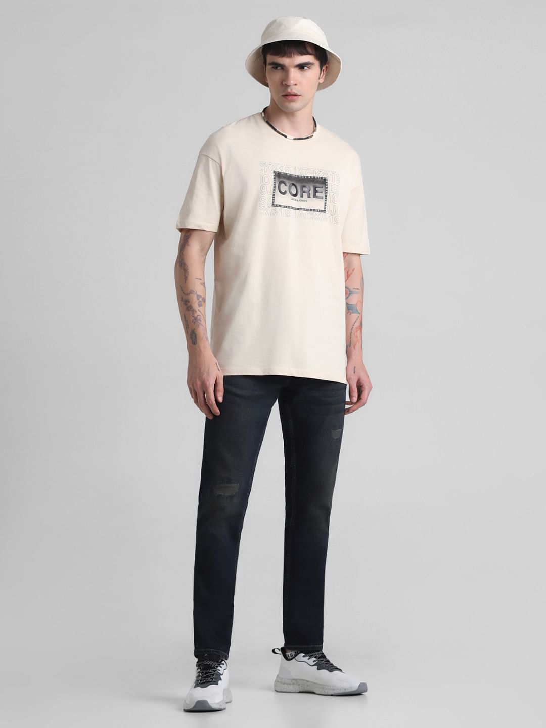 Dark Blue Low Rise Glenn Slim Fit Jeans