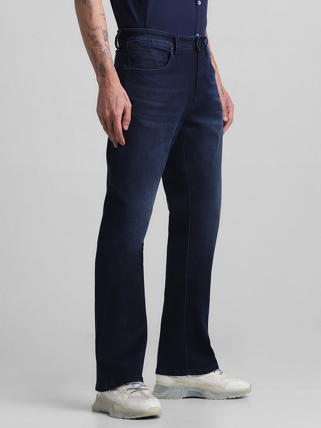 Dark Blue High Rise Ray Bootcut Jeans