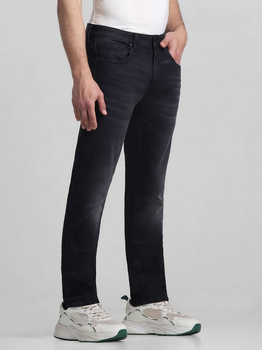Black Low Rise Ben Skinny Fit Jeans
