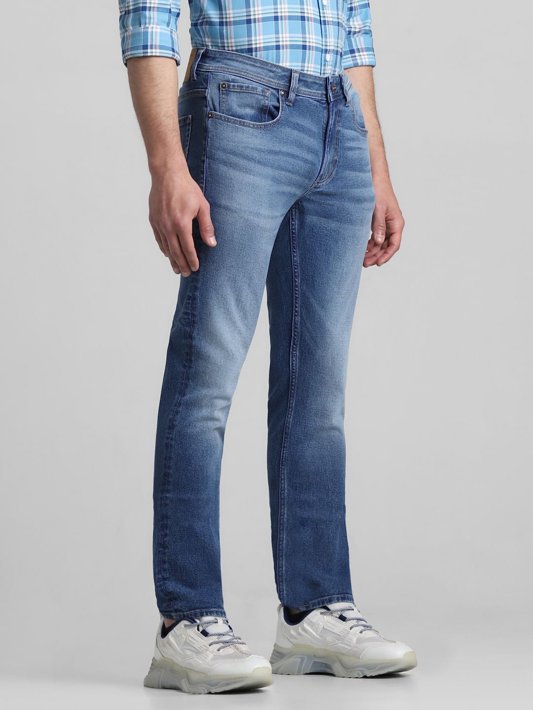 Blue Low Rise Ben Skinny Fit Jeans