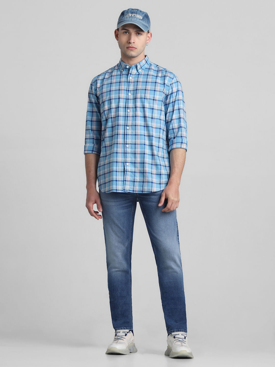 Blue Low Rise Ben Skinny Fit Jeans