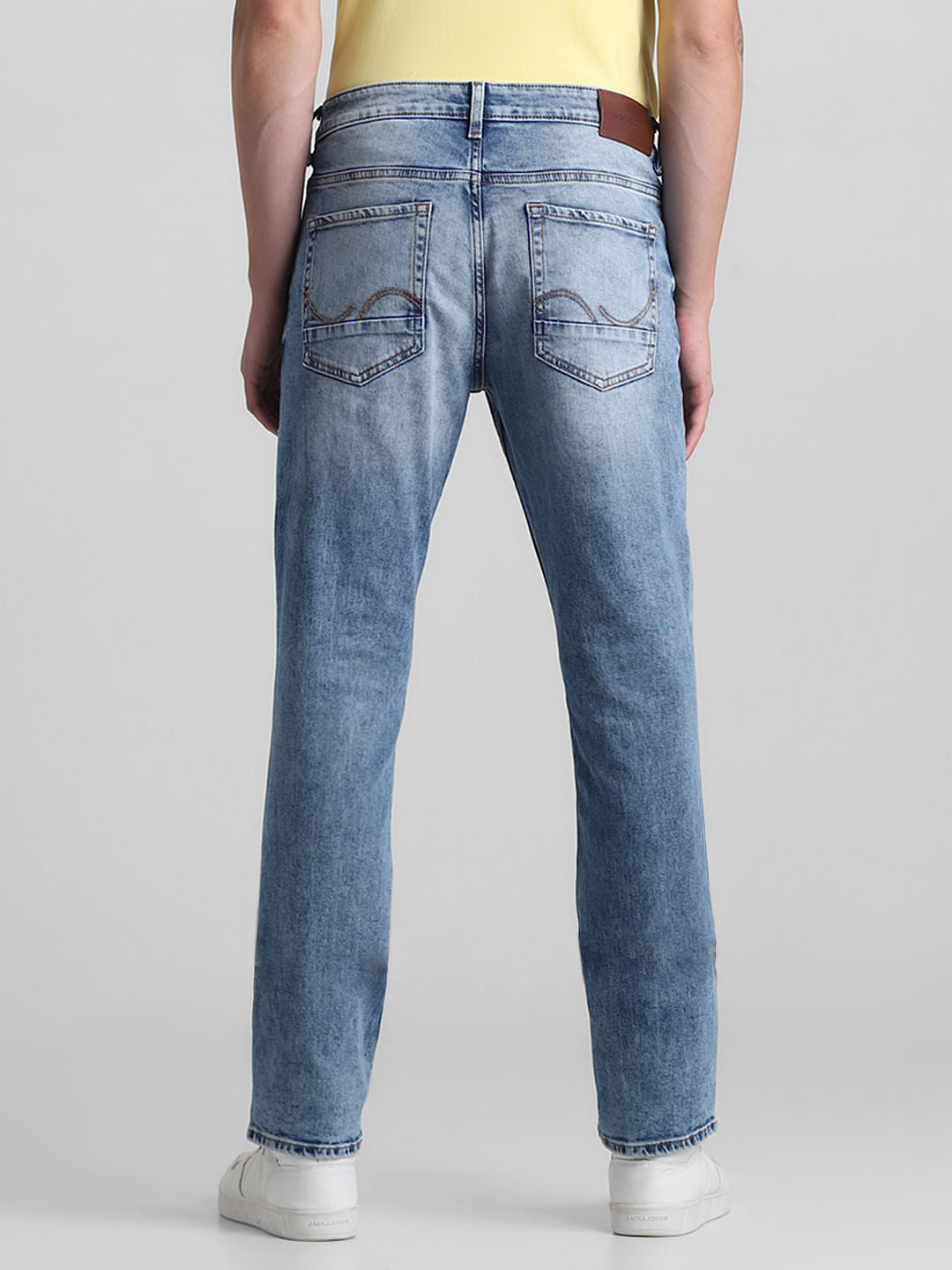 Light Blue Distressed Clark Regular Fit Jeans