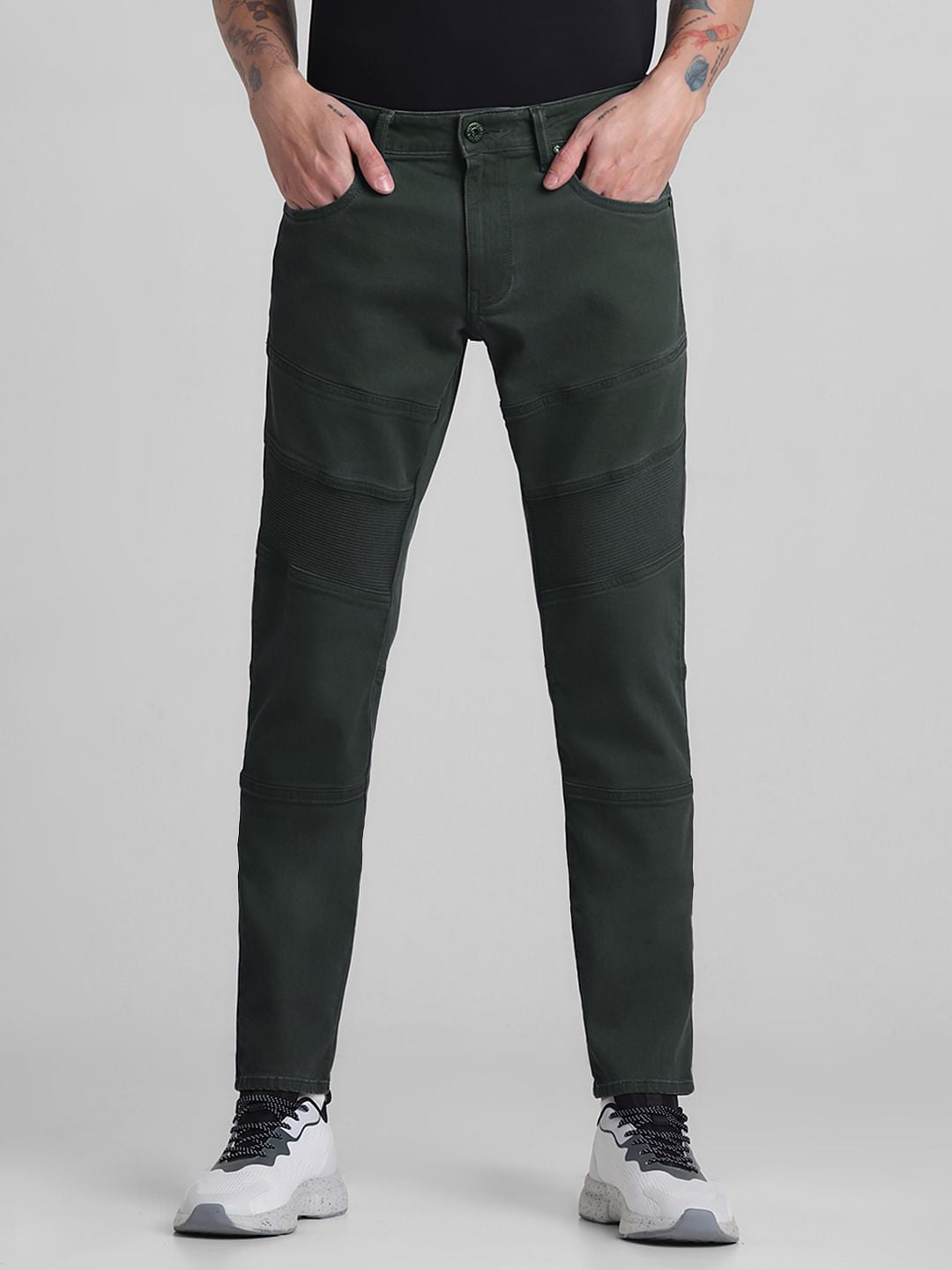 Green Low Rise Simon Anti Fit Jeans