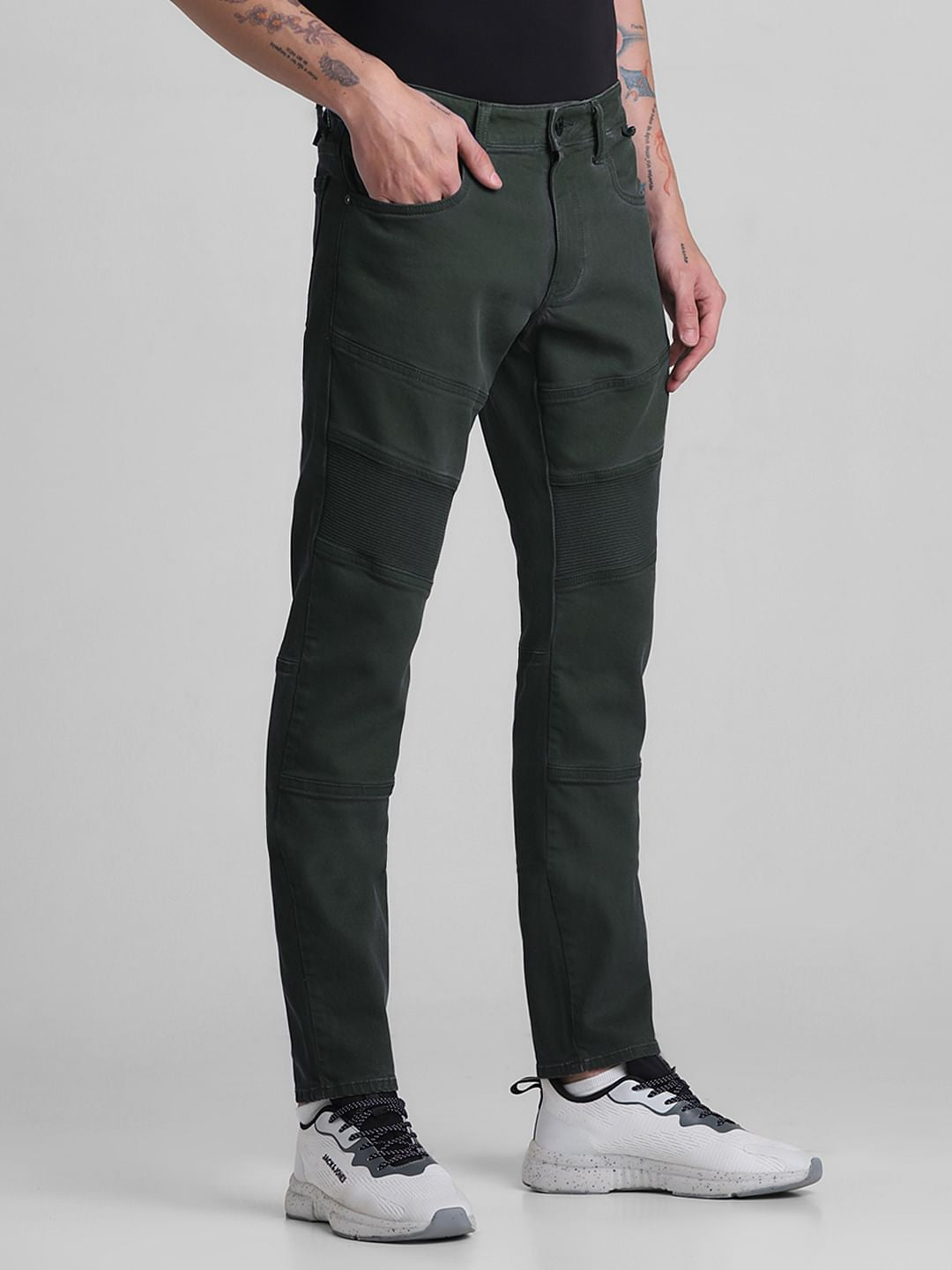 Green Low Rise Simon Anti Fit Jeans