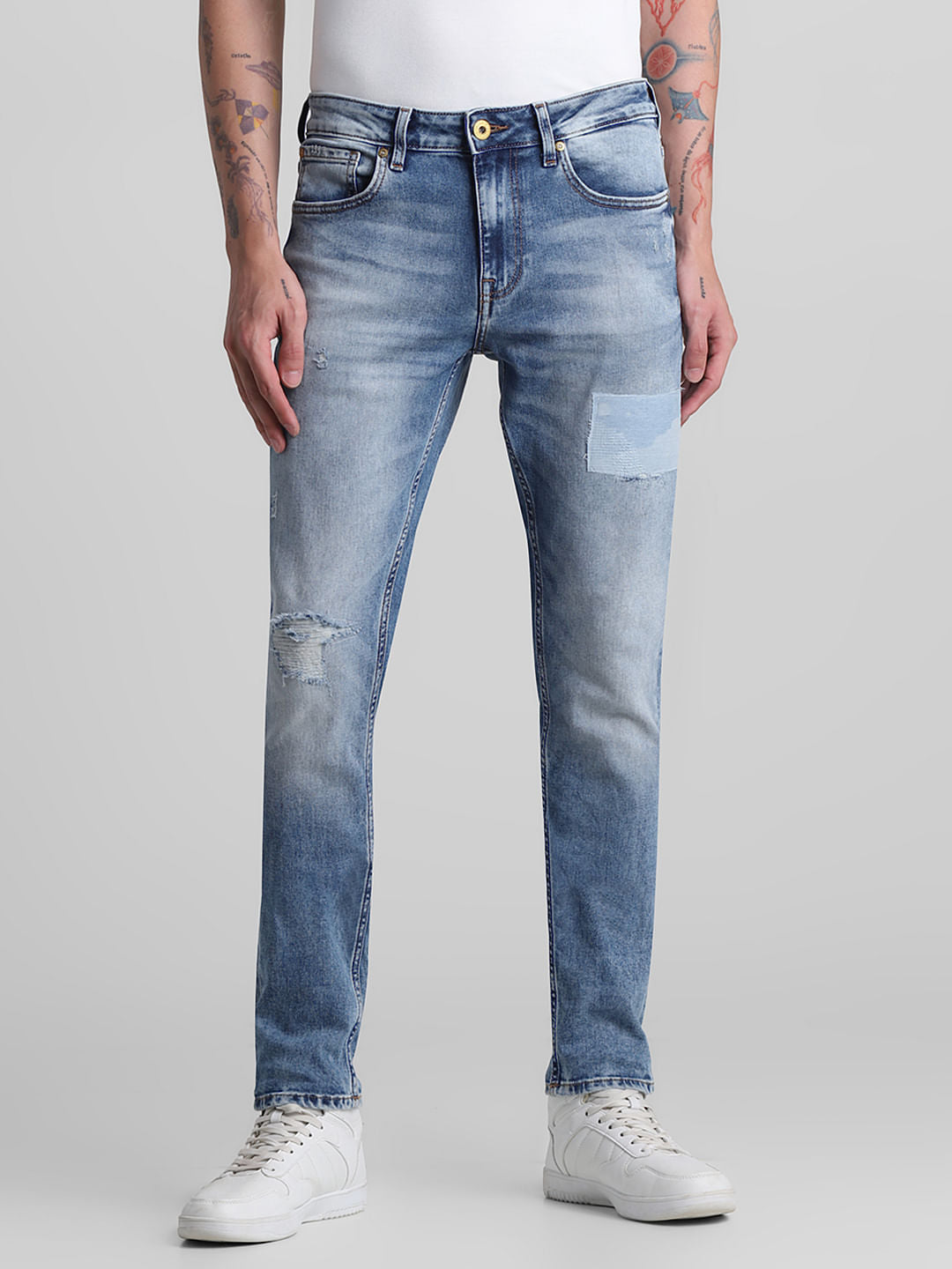 Slim Fit Jeans Brands Of Jeans For Guys Light Blue Low Rise Glenn